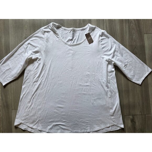 J.Jill Luxe Supima A-Line Tunic White 3X Womens - Picture 2 of 6